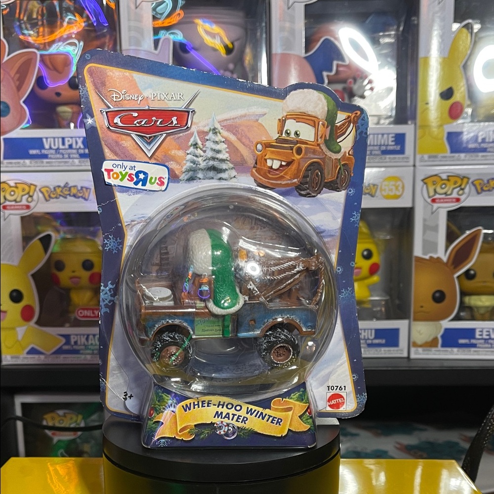 Disney Pixar Cars Whee-Hoo Winter Mater - Blue and Green